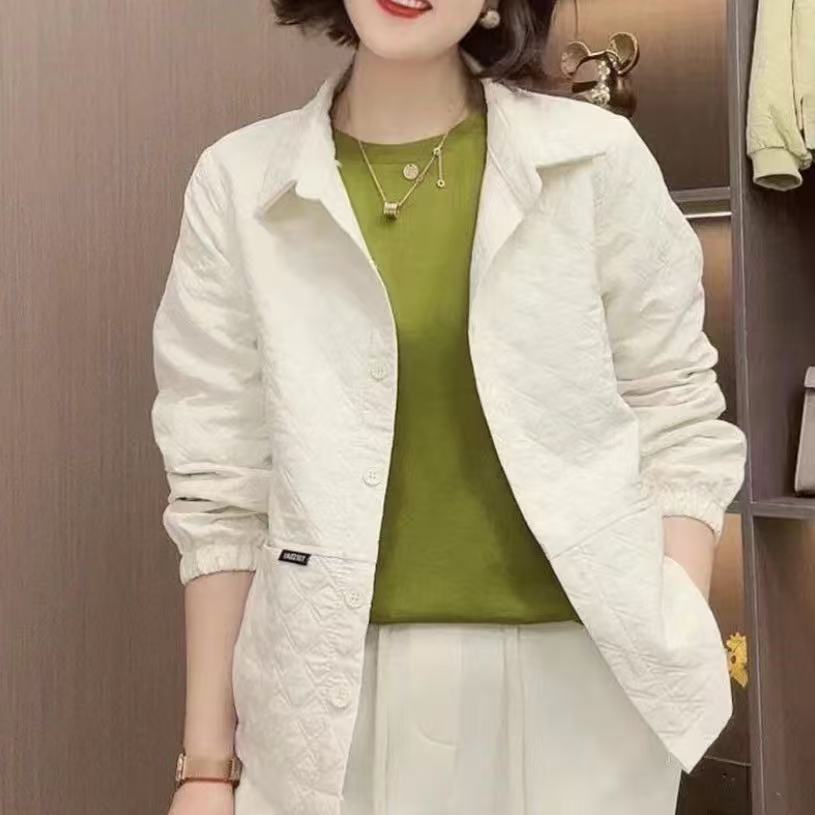 中老年女装妈妈外套2025春新款时尚洋气宽松大码显瘦夹克短款上衣