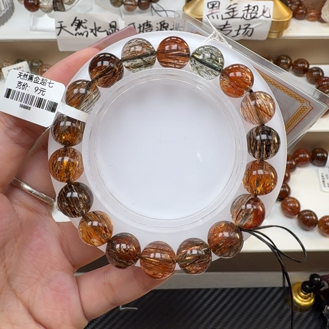 手链未镶嵌水晶黑金超七多样性发其一