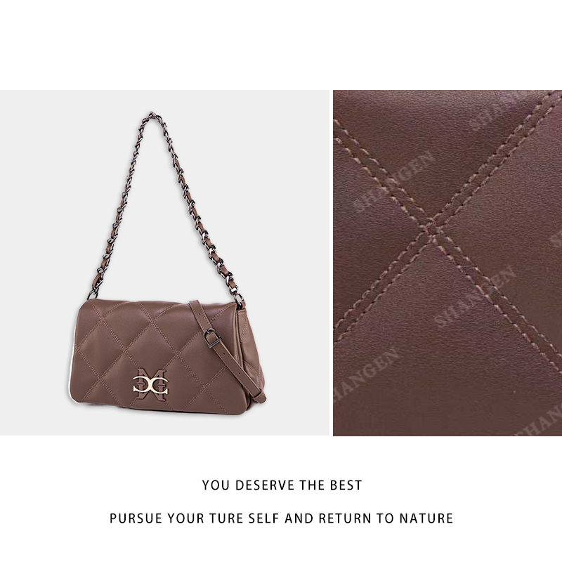 【尚恩CC】QYX-6025-鹿皮棕-轻奢时尚百搭新款女包