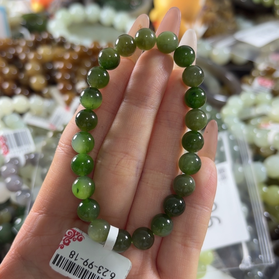 和田玉未镶嵌手链196