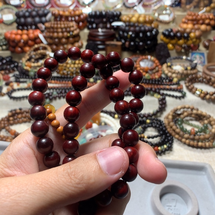 手串/手链小叶紫檀無*8带星46颗