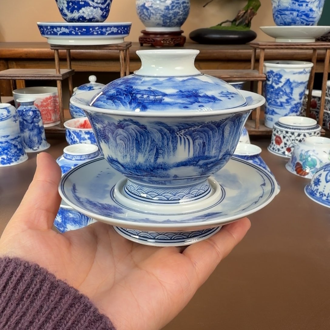 铁***弟景德镇陶瓷手工手绘