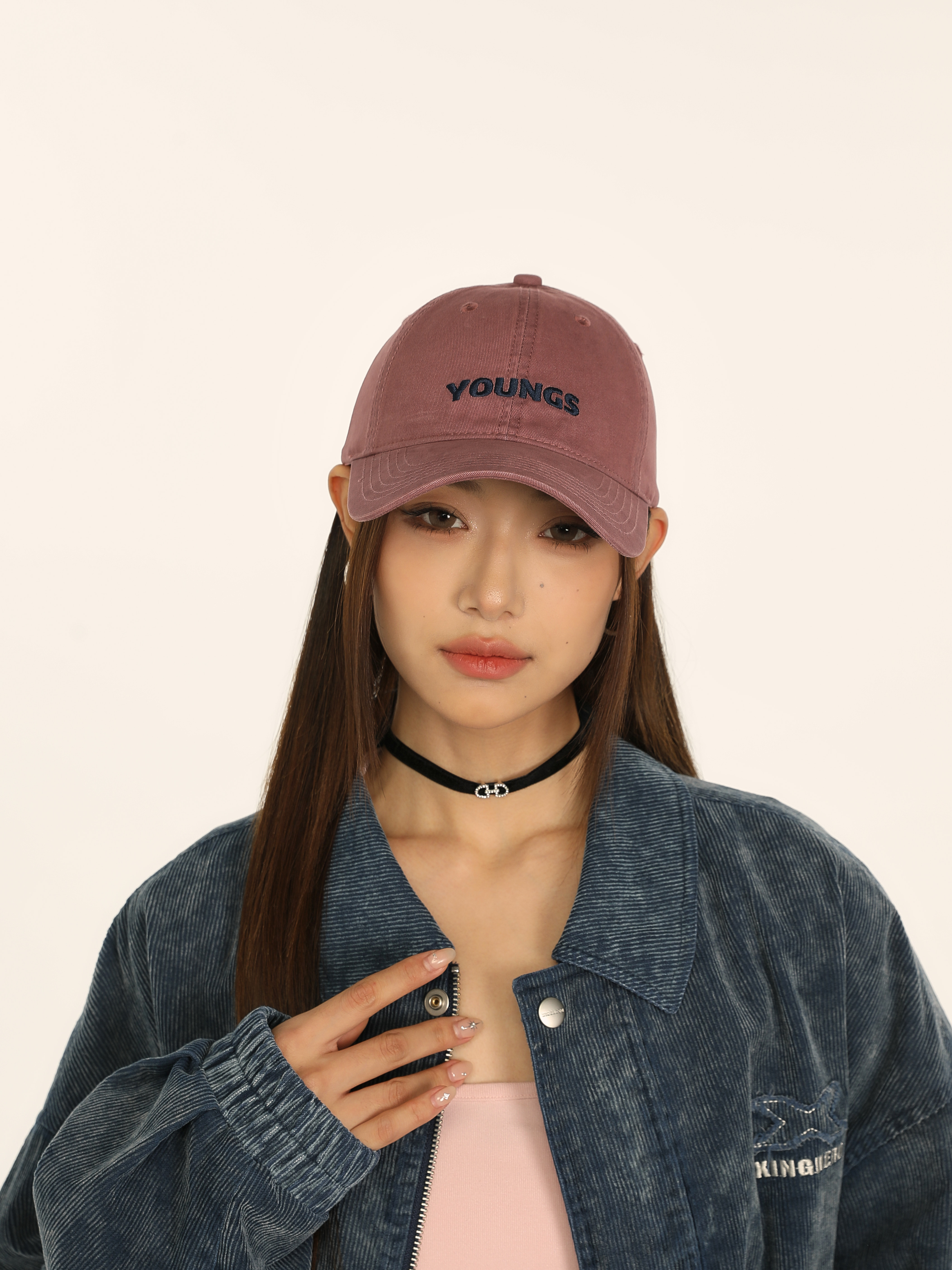 【YOUNGS】潮流软顶棒球帽刺绣时尚简约百搭款大头围ins韩版鸭舌帽