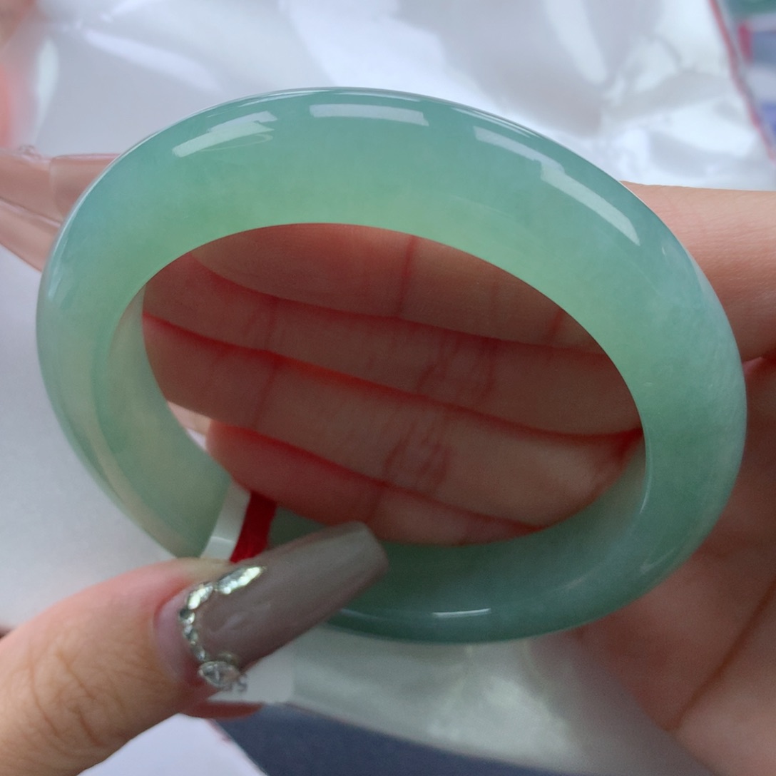 翡翠手镯未镶嵌55.2正圈