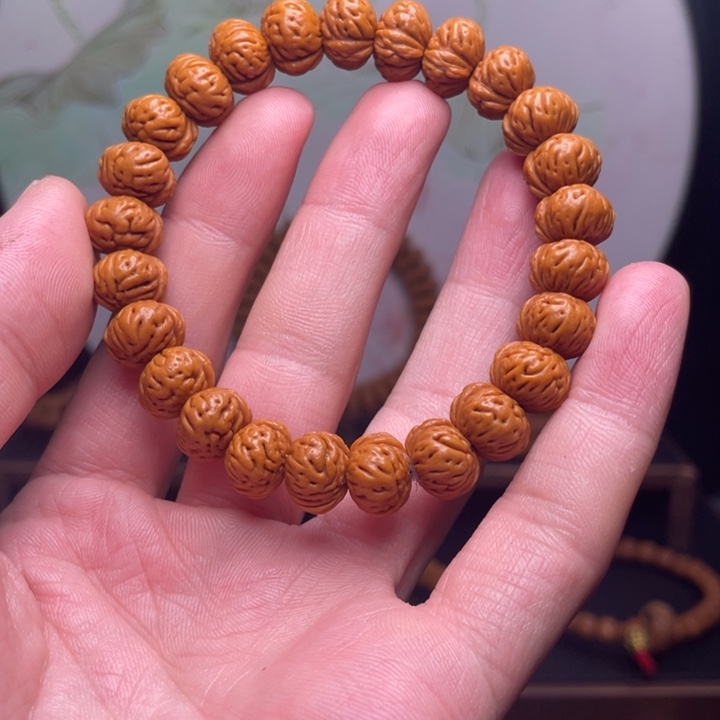 锋***转桃核手串13蟠桃手串