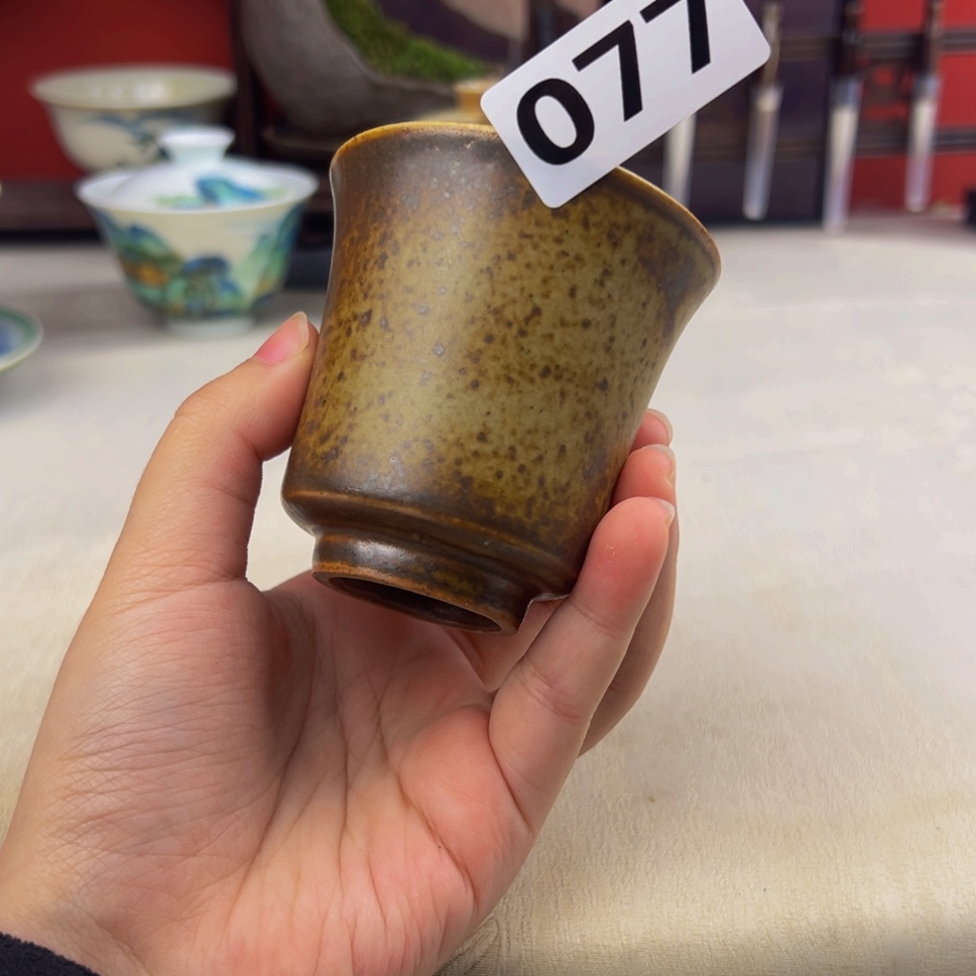 杯子纯手工柴烧主人杯