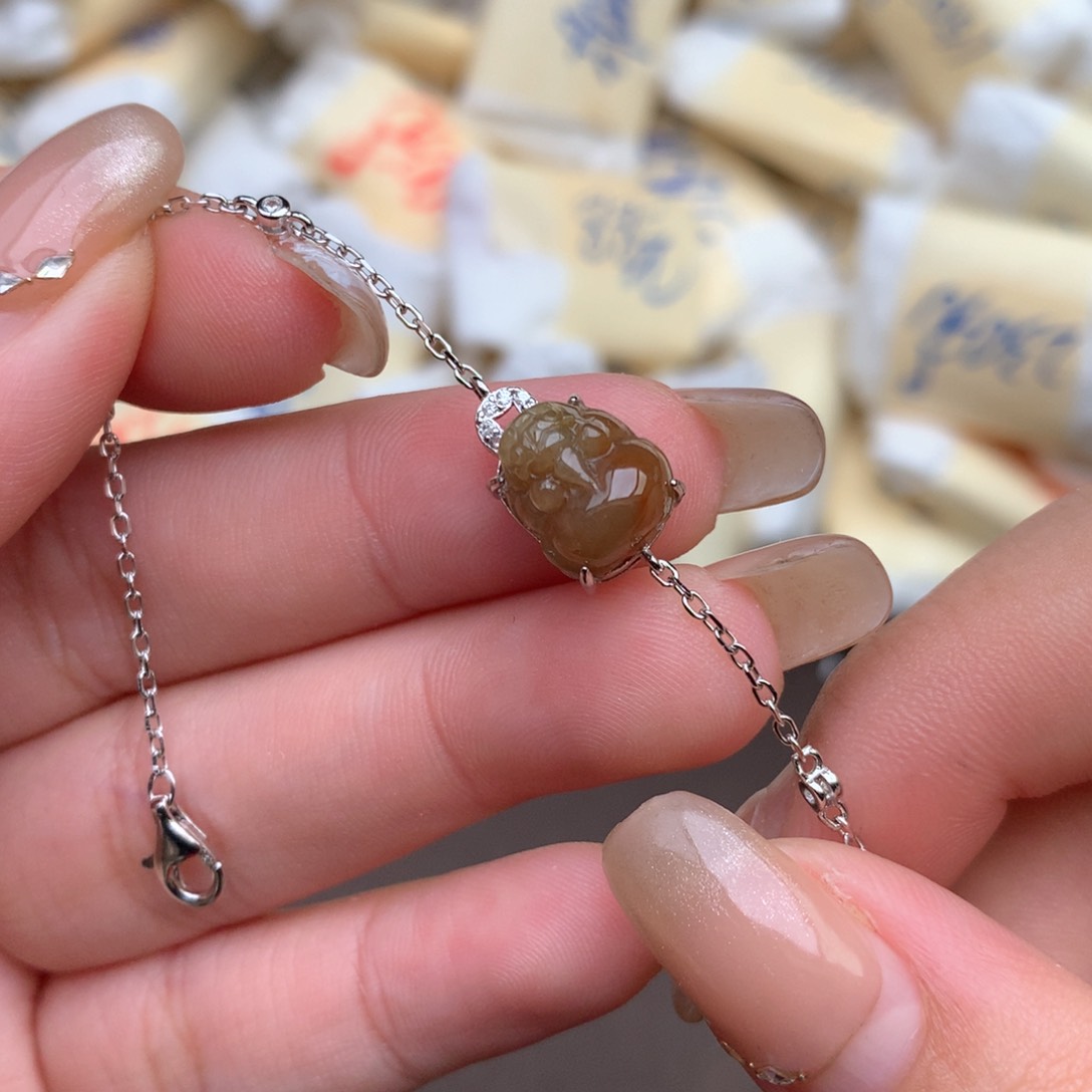 【闪购商品】翡翠手链银S925镶嵌一