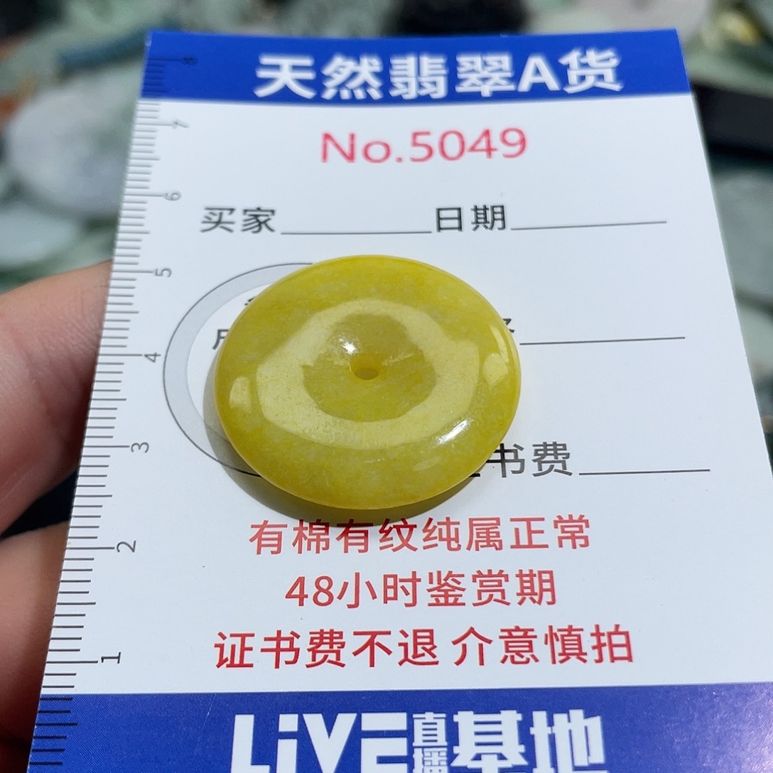 翡翠未镶嵌挂件5049 