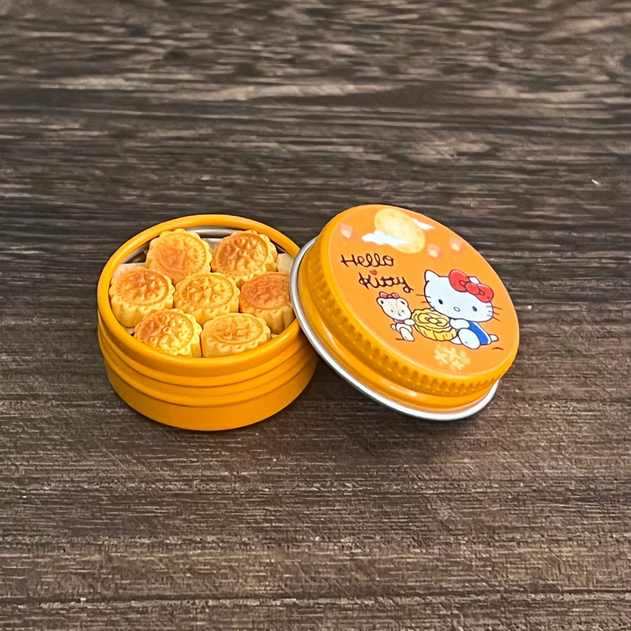 微缩娃娃屋迷你树脂食玩Kt月饼罐月饼盒过家家玩具摆件