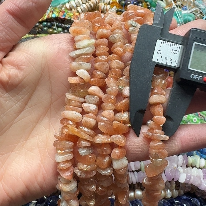 玛瑙/玉髓未镶嵌珠宝半成品一条8mm加金太阳