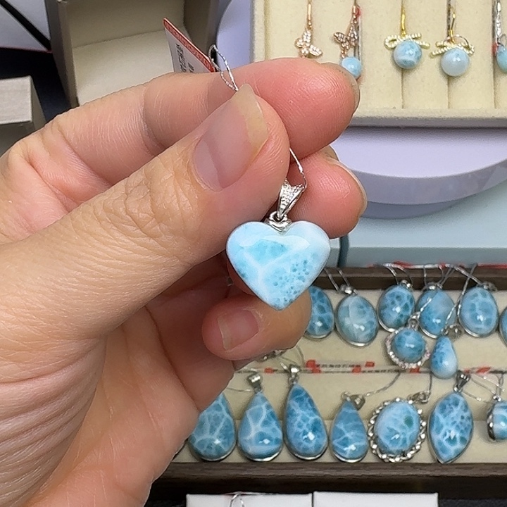 烟晶颈饰银S925镶嵌