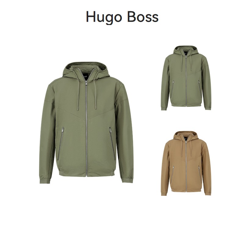琥珀流光 Hugo Boss 新品 男士black系列连帽夹克外套50544135