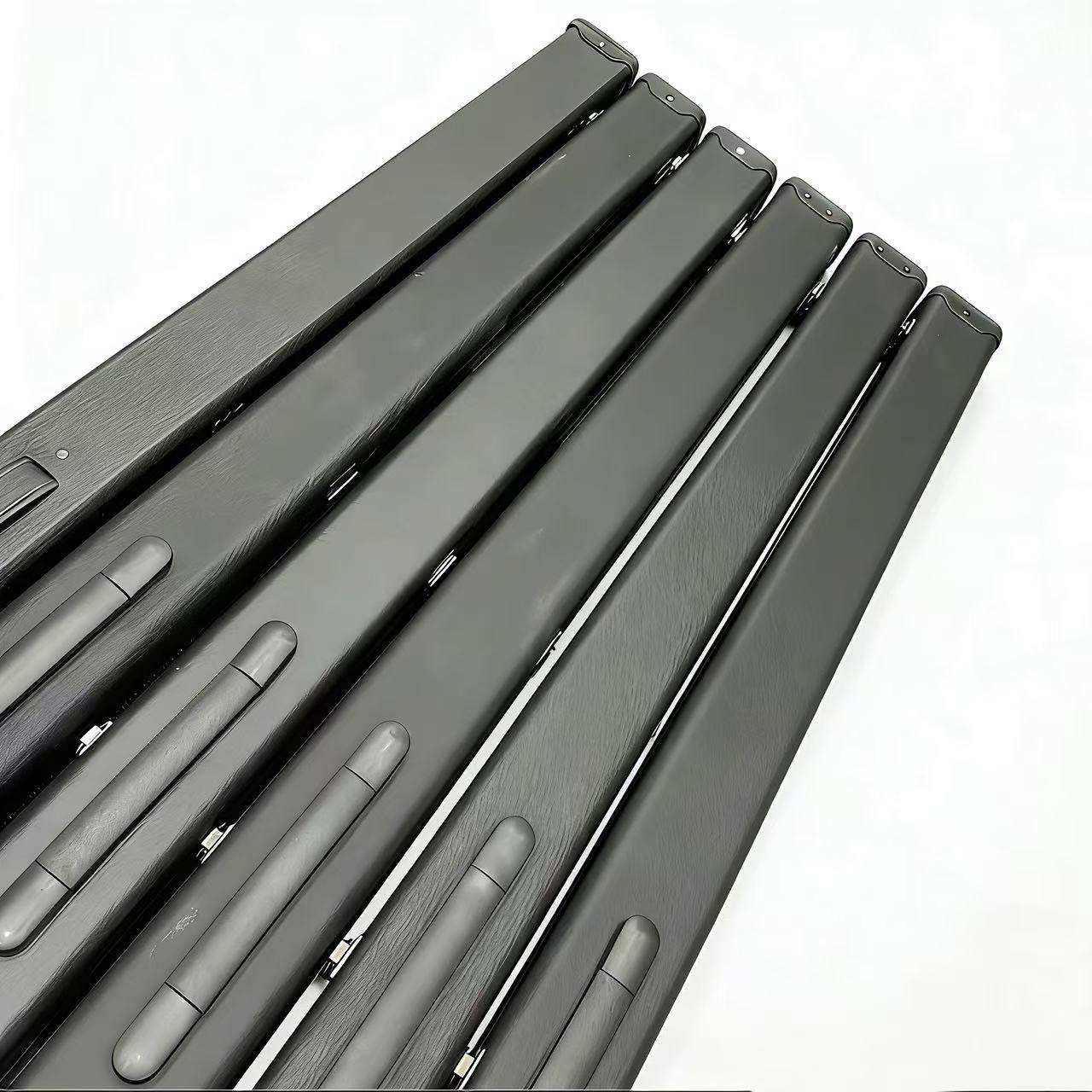 【杆盒】专用链接小头杆双槽纯黑皮盒单盒