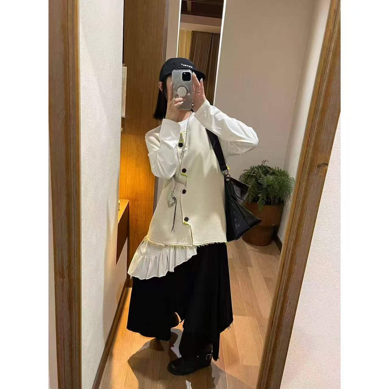 春季新款气质时尚小众百搭毛边马甲#9132