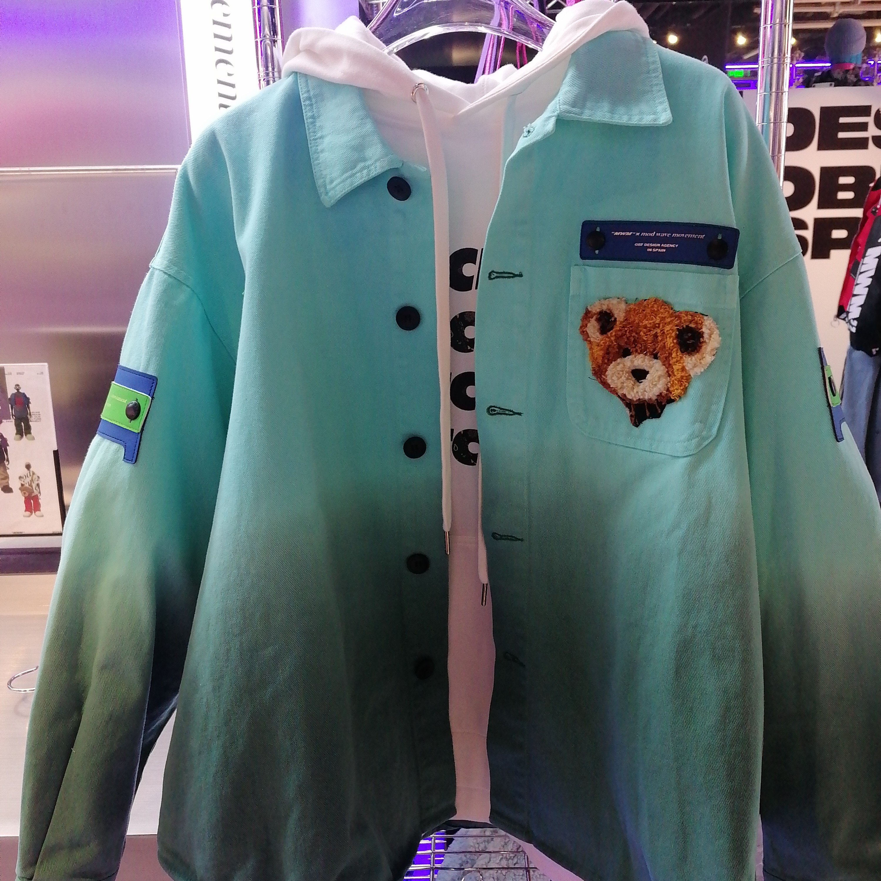 MWM  小熊外套渐变色男女同款