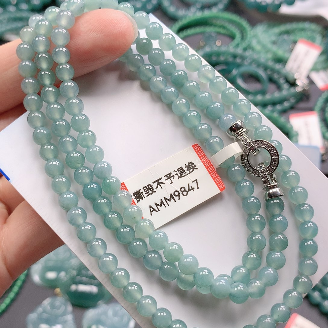 翡翠颈饰未镶嵌珠链卡5
