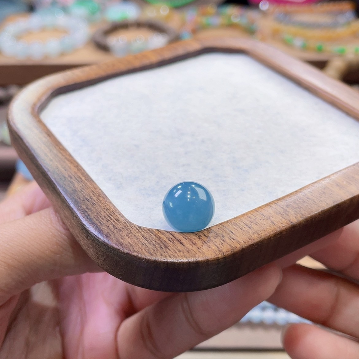 【闪购商品】翡翠颈饰未镶嵌蓝莓色