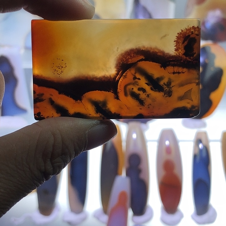 查罗石未镶嵌珠宝半成品31霞