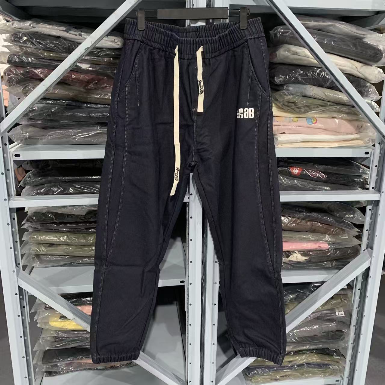 双色男女同款休闲裤A498