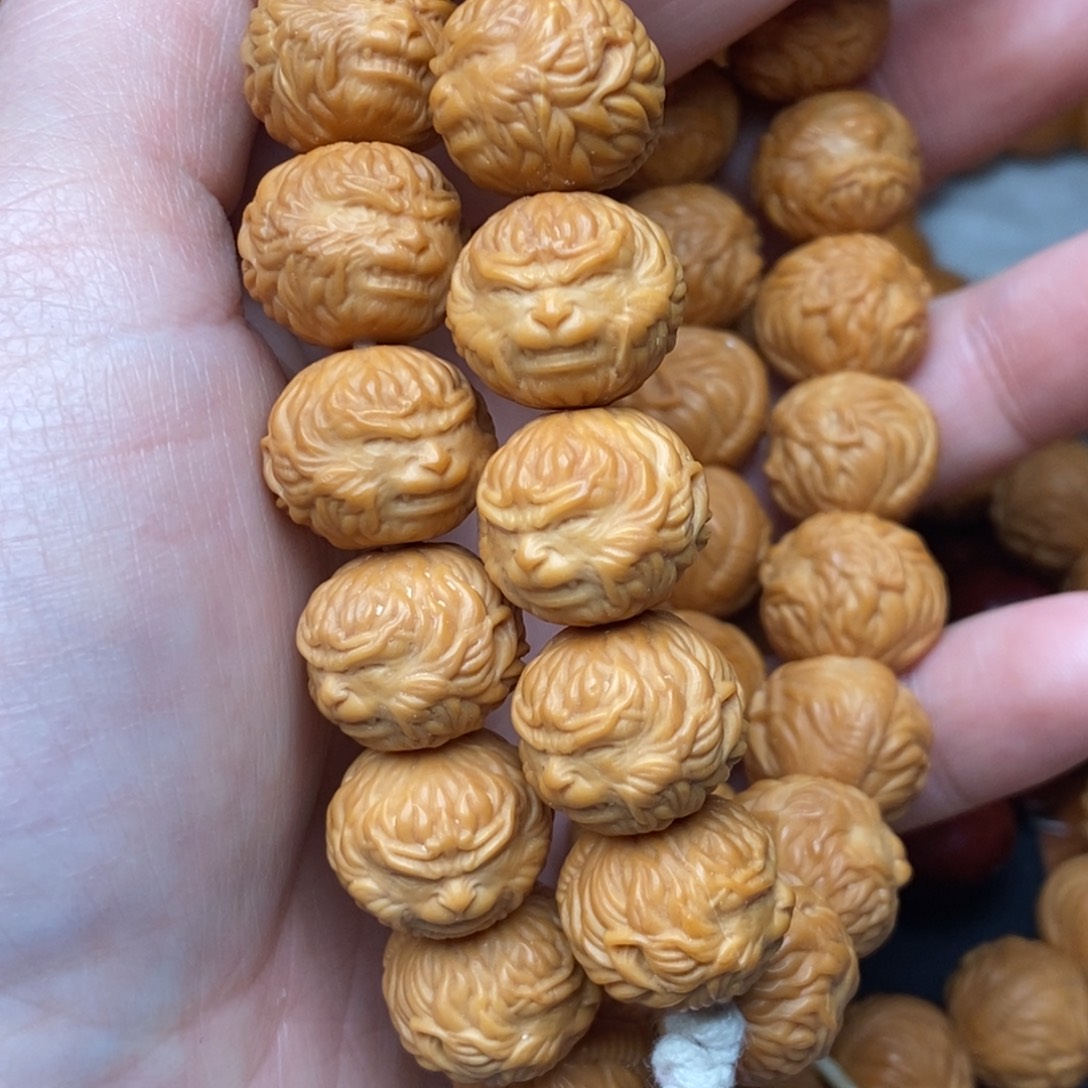 流***浪猴头核桃吊坠大圣15