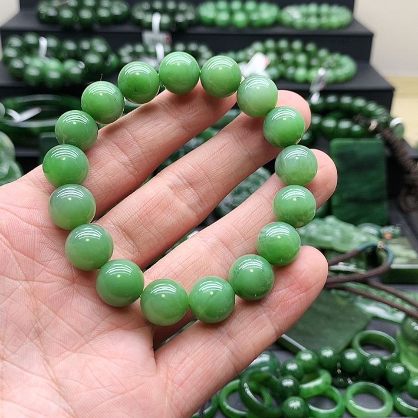 【闪购商品】和田玉（碧玉）手链未镶嵌简**光