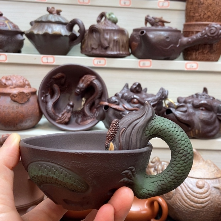 宜兴原矿紫砂手工主人杯