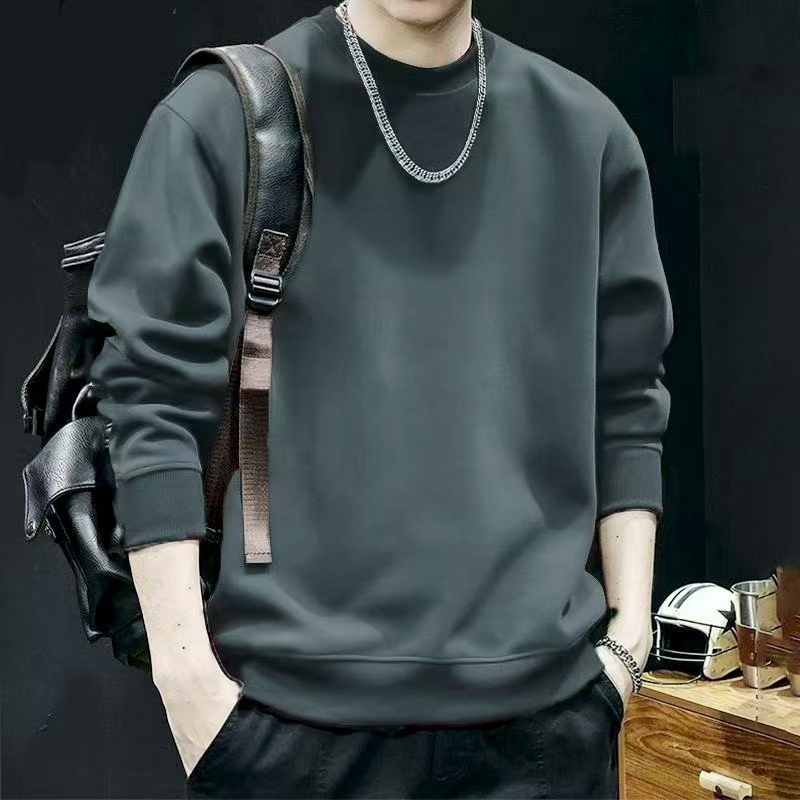 2025新款男士加绒卫衣长袖秋冬热肤亲肤防寒爆暖男生衣服高级感