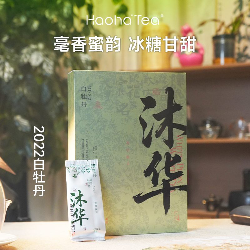 2022白牡丹白茶福鼎鲜甜毫香冰糖甘甜便携独立小袋包装