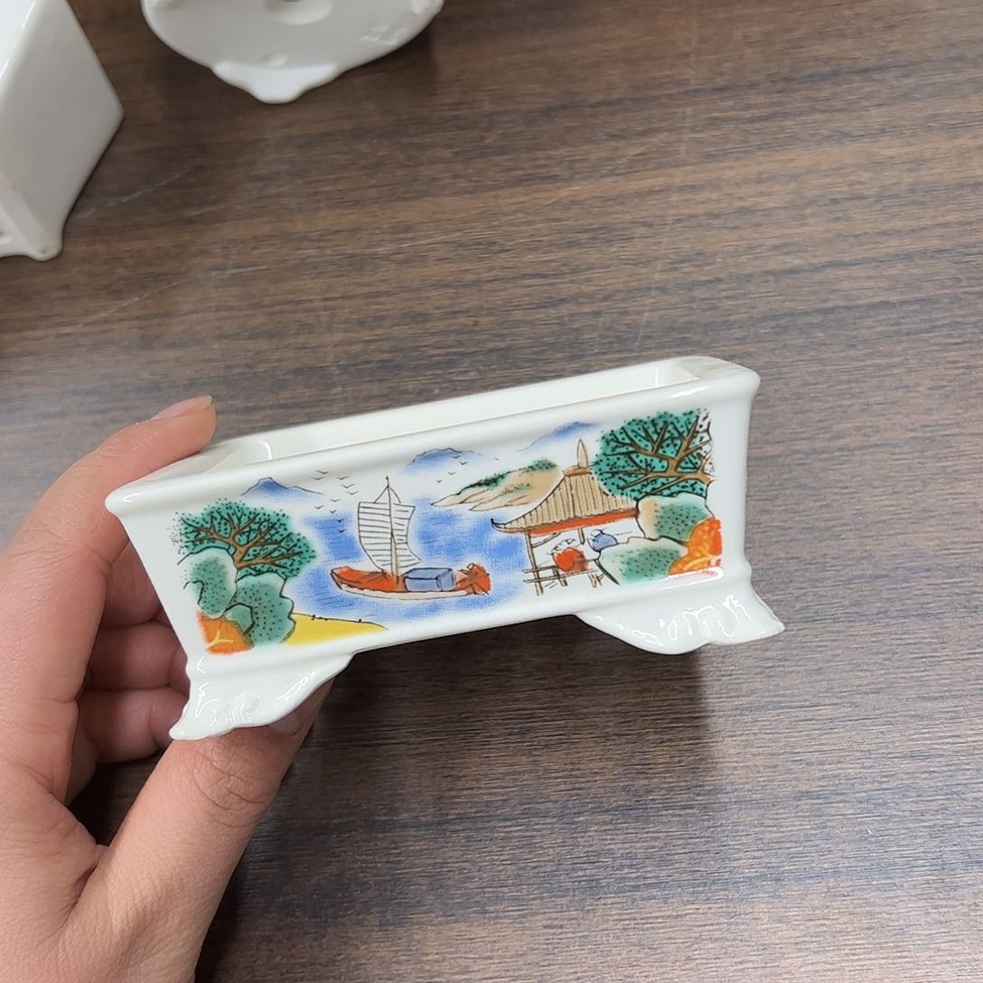 紫砂花盆219号瑕疵10/8/4cm