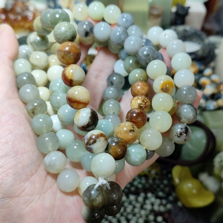 岫玉未镶嵌108粒珠子款式