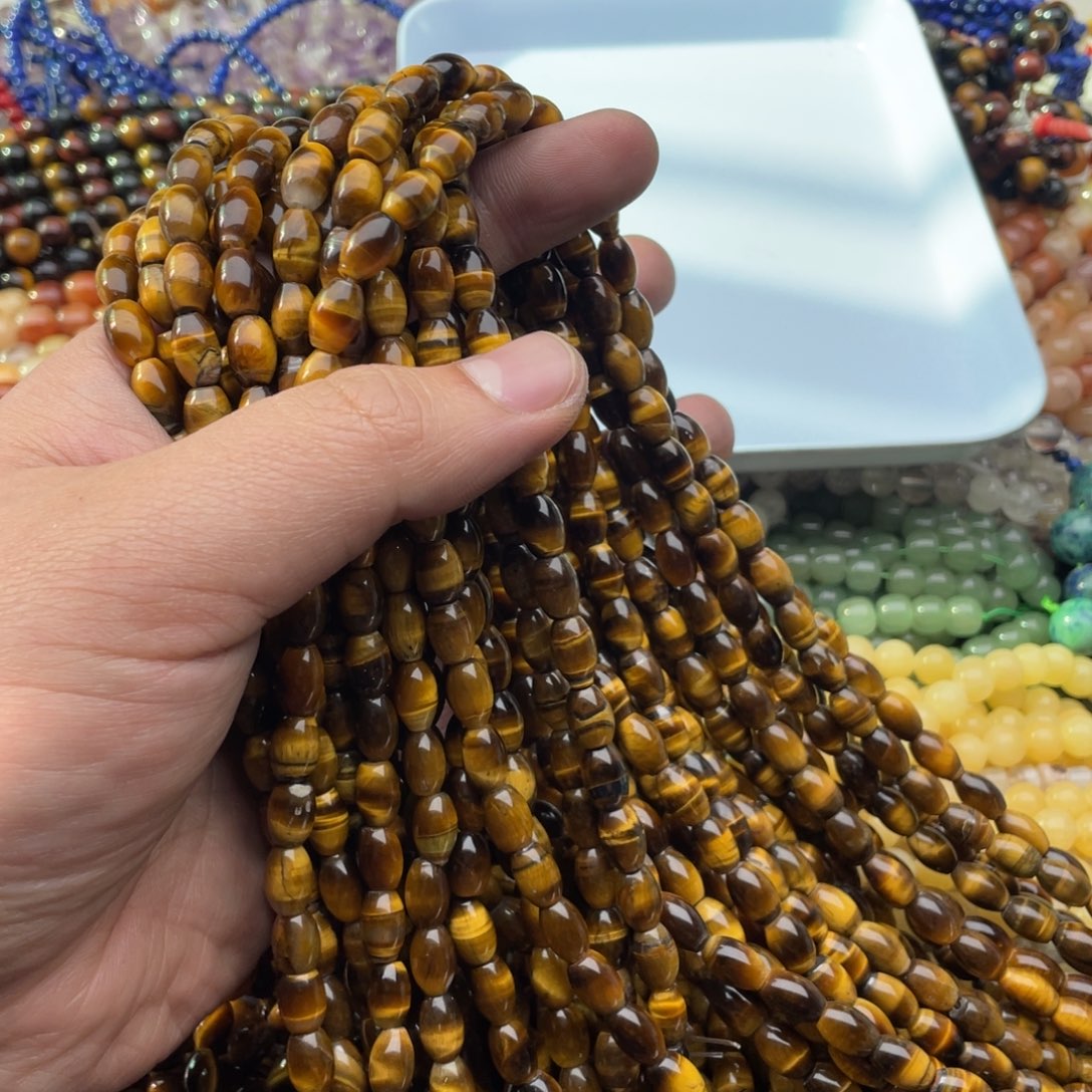 玛瑙/玉髓珠宝半成品未镶嵌随***～47条虎眼