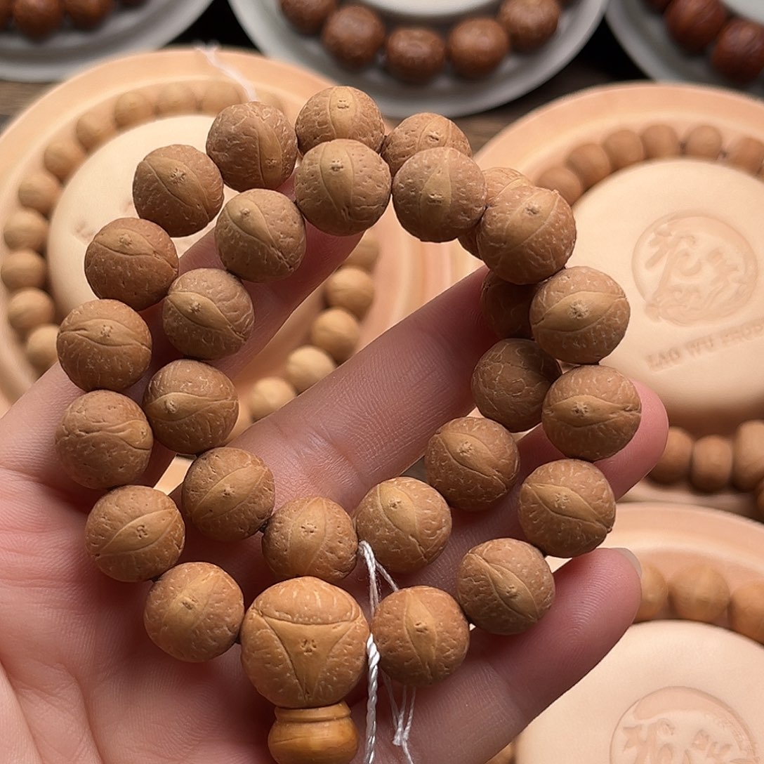凤眼菩提手串头货12.5mm27颗高密度厚皮壳