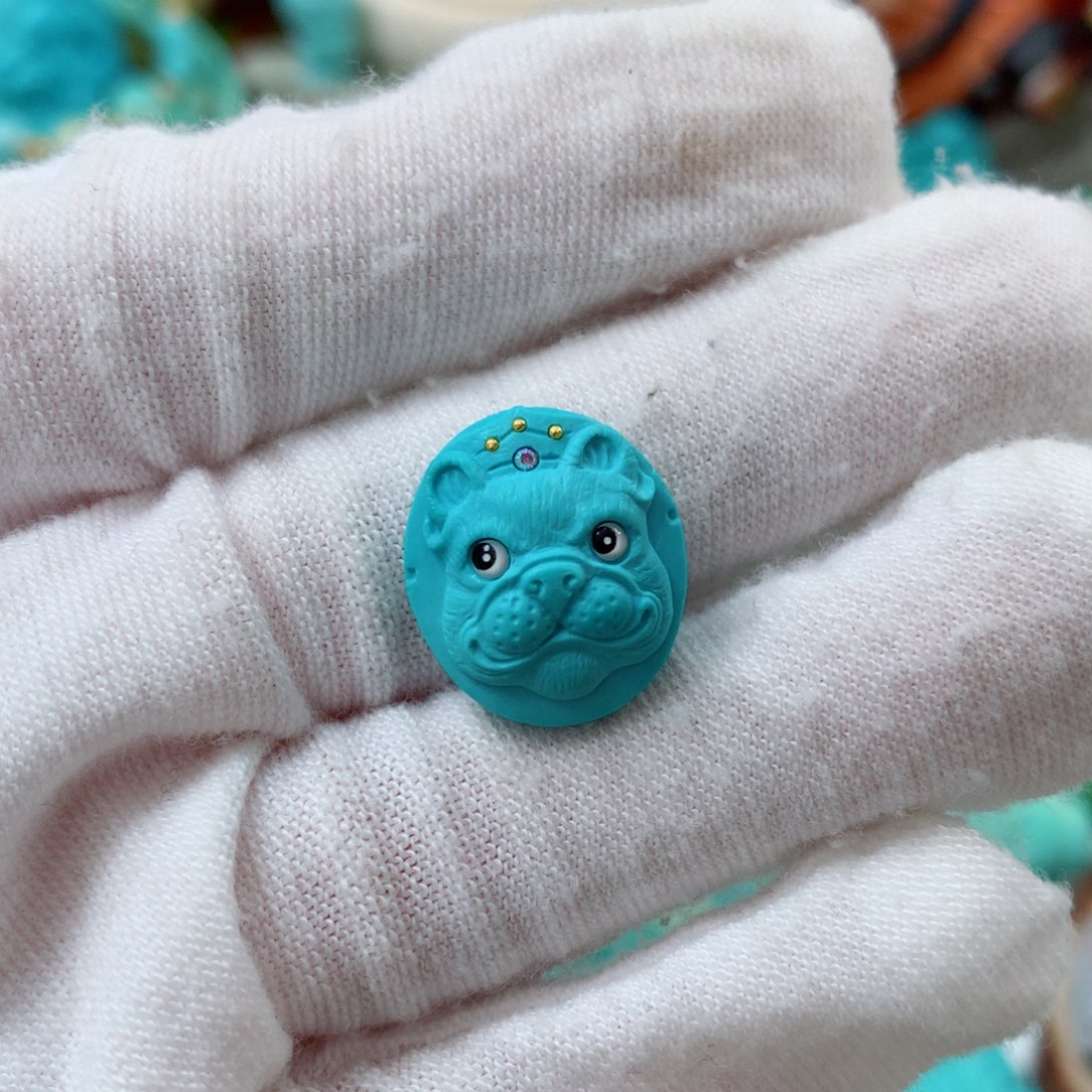 绿松石未镶嵌珠宝半成品