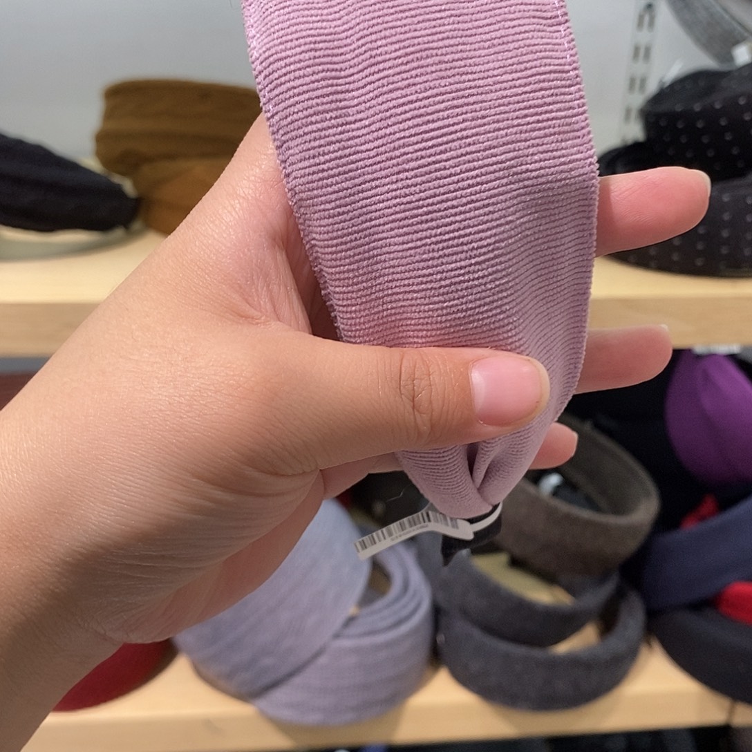 布艺铁合金紫色发箍