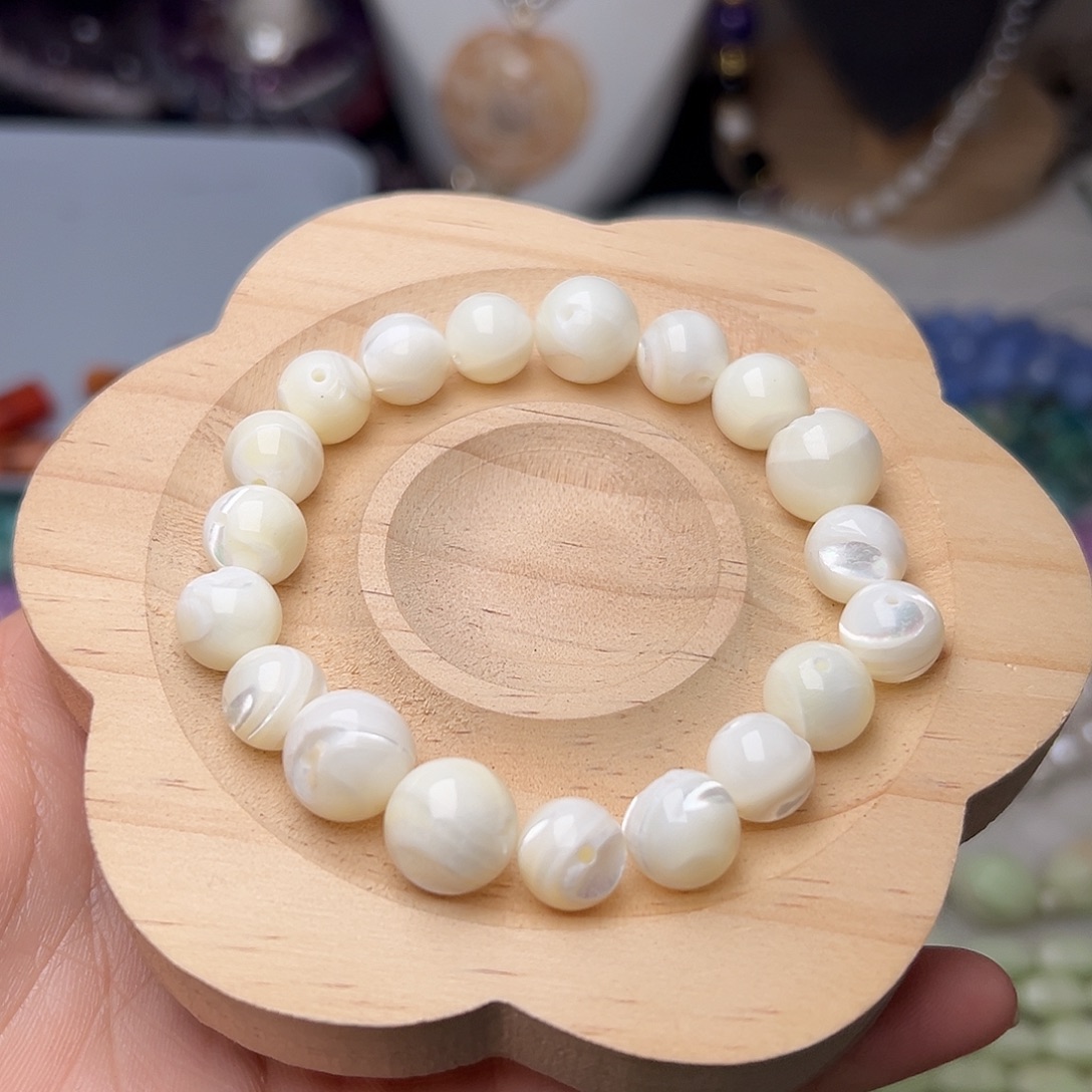 玛瑙/玉髓合金珠宝半成品Y295。10-12mm天然老鱼骨圆珠19颗