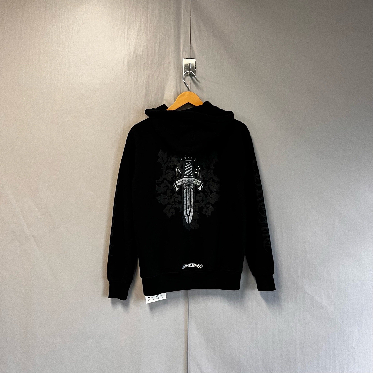 99新 Chrome Hearts/克罗心 银闪粉破碎藤蔓宝剑外套s码99新#5752