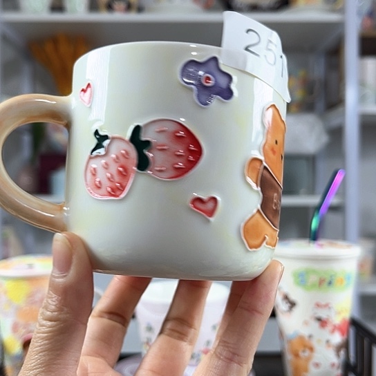 手绘高温釉下彩陶瓷