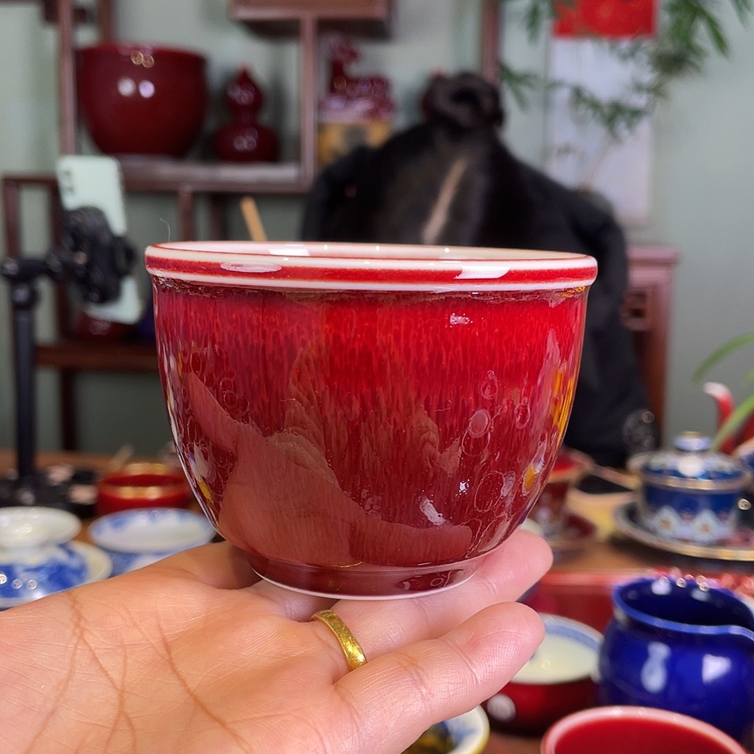 清欢雅玩原矿郎红福利杯