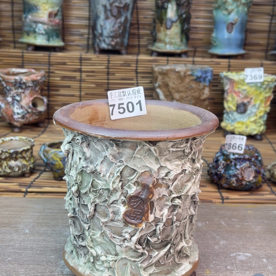 手工花盆默认瑕疵完美者勿拍