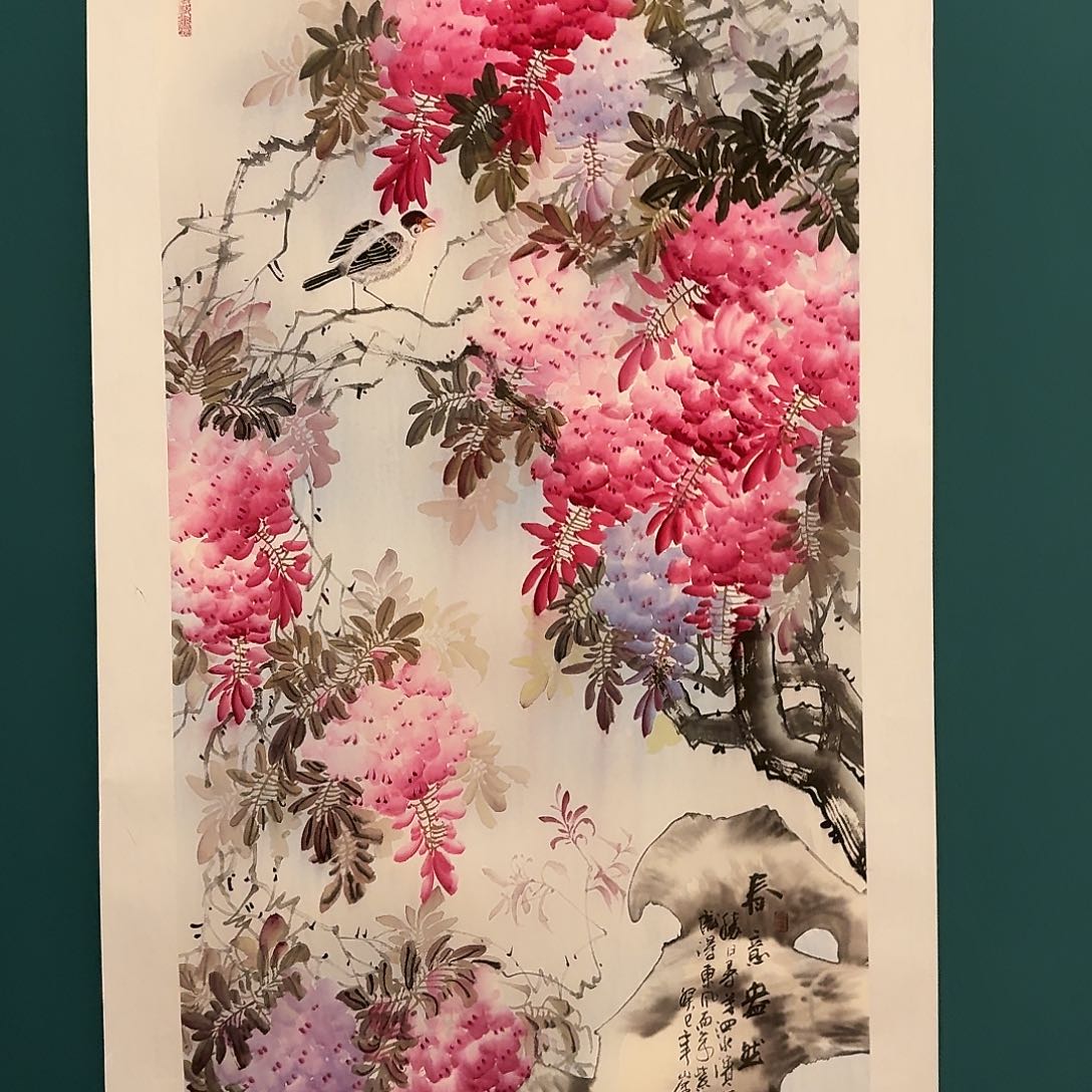 国画恽老师画作画作
