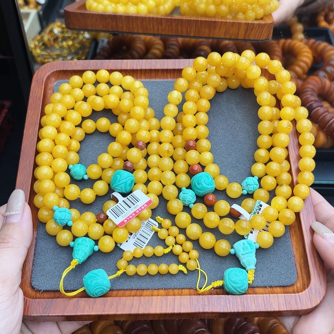 琥珀手链未镶嵌9m108 多样性发其一