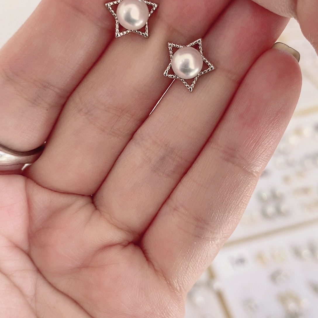 耳饰淡水珍珠合金