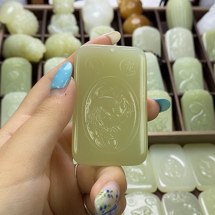 昆仑石双面守护龙