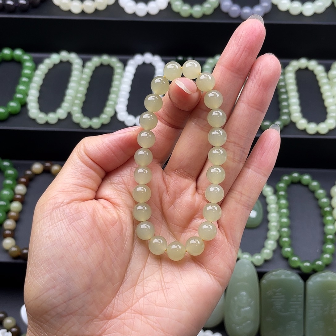 和田玉未镶嵌手链