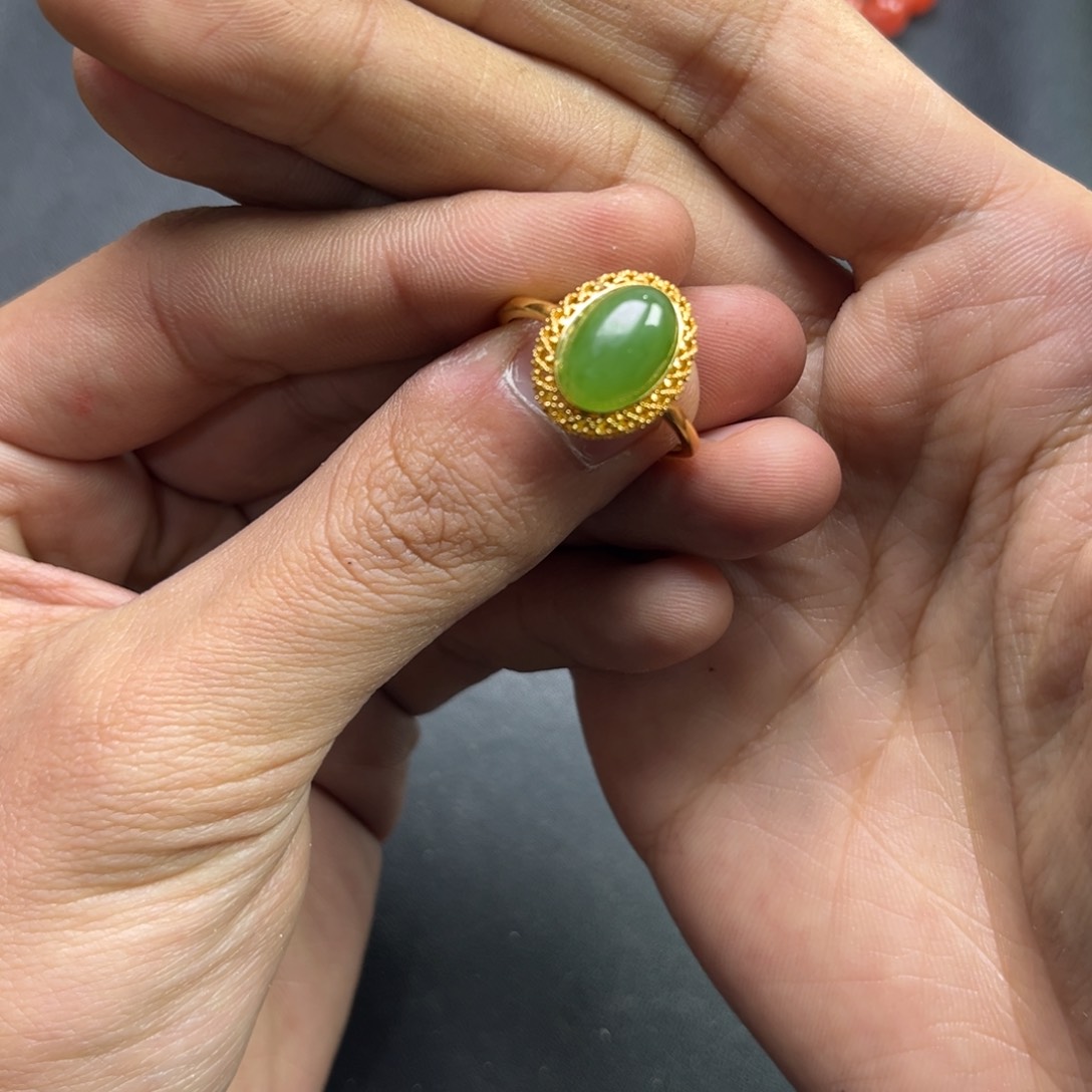 和田玉颈饰银S925镶嵌