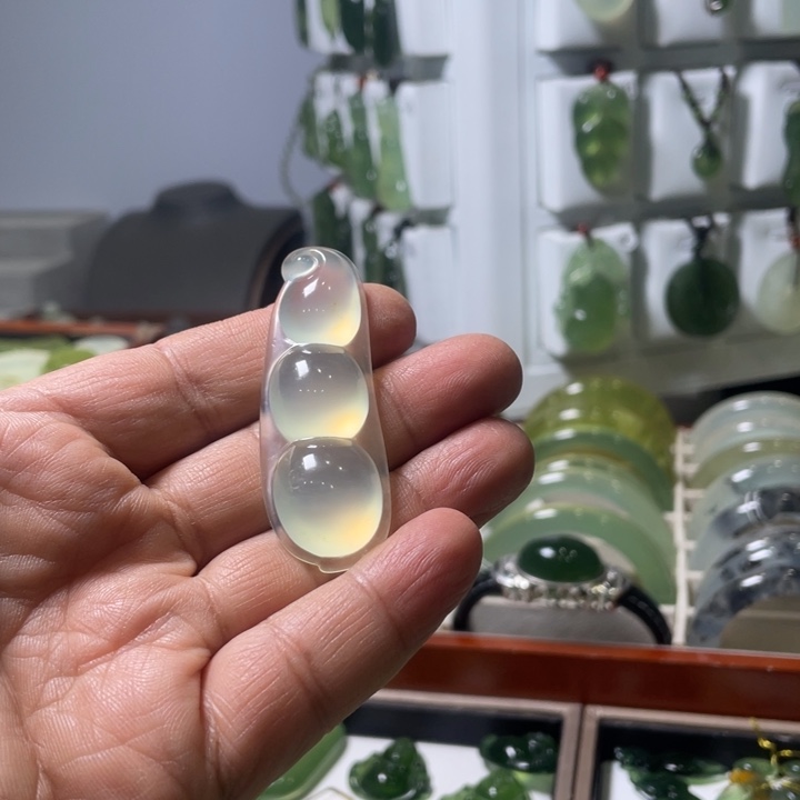 简****蛇纹石玉合金颈饰