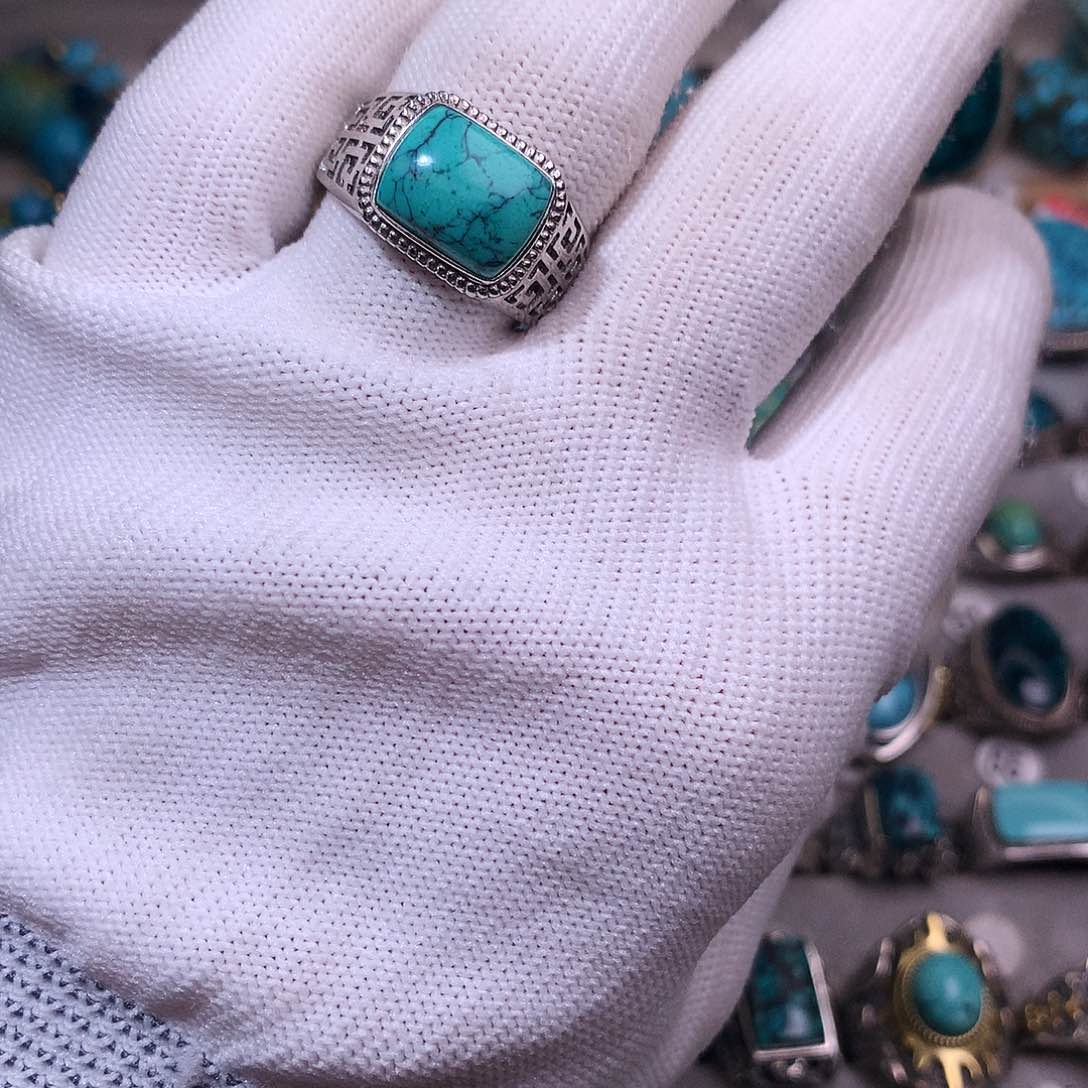 绿松石挂件银S925镶嵌7****4