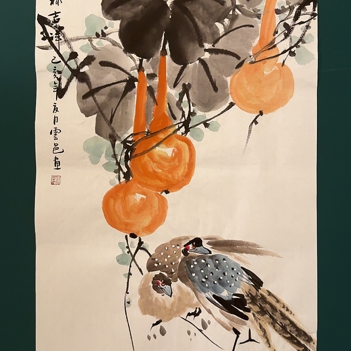 国画恽老师画作画作