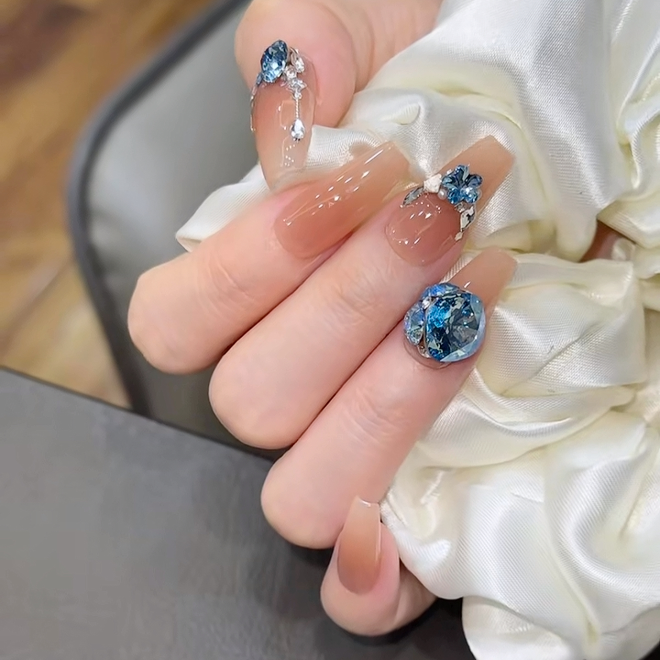 寻梦 施家全华 纯手工定制穿戴甲美甲成品美甲贴片10片