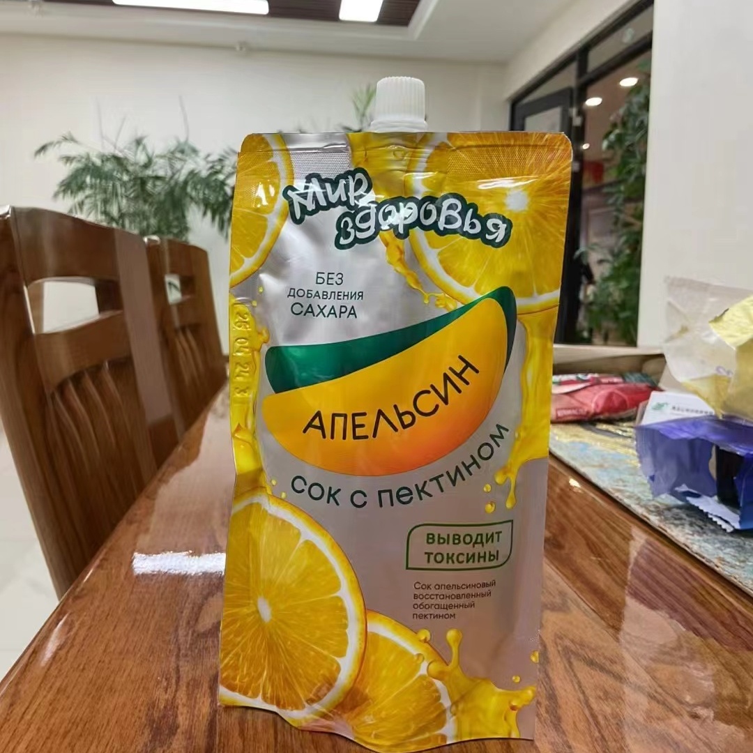 俄罗斯进口果汁饮料橙子味苹果味米洛格原装夏日饮料300ml